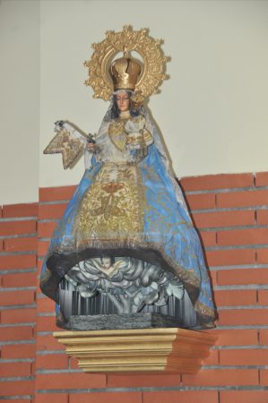 Una réplica de la Virgen en San Lesmes